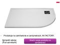 Brodzik z Ä‡wierÄ‡okrÄ…gÅ‚ym naroÅ¼nikiem - RADIUS 55 BORDER PRAWY