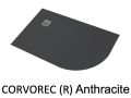 Receveur de douche, avec courbe quart de rond,  droite - CORVOREC DROIT