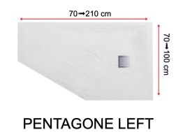 Pentagonal bruseniche, ekstra flad resin - PENTAGONE LEFT