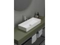 Umywalka nablatowa, 30 x 90 cm z Å¼ywicy Solid Surface - ALFA 900