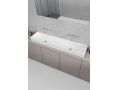 Vasque double,  poser, 30 x 130 cm, en rsine Solid Surface - ALFA 1300