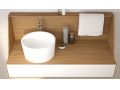 Vasque  poser,   36 cm, en rsine Solid Surface - NOXPLUS