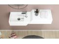 Design wastafel, in Solid-Surface minerale hars - LEVEL XL