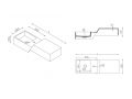 Design wastafel, in Solid-Surface minerale hars - LEVEL XL