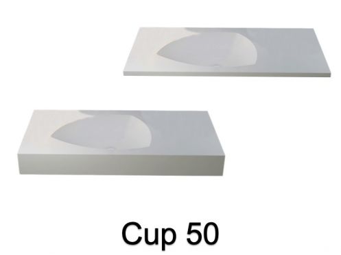 Umywalka designerska  z Å¼ywicy mineralnej Solid-Surface - CUP 50