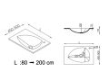 Plan vasque design, en rsine minrale Solid-Surface - CUP 50
