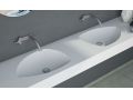 Design podwÃ³jna umywalka nablatowa z Å¼ywicy mineralnej Solid-Surface - CUP DOUBLE