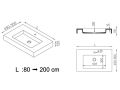 Umywalka designerska  z Å¼ywicy mineralnej Solid-Surface - CHESTE 50