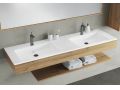 Designhåndvask,  i Solid-Surface mineralharpiks - CHESTE 50 DOUBLE