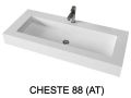 Plan vasque design, en rsine minrale Solid-Surface - CHESTE 88
