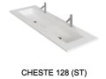 Plan vasque design, en rsine minrale Solid-Surface - CHESTE 128