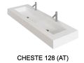 Plan vasque design, en rsine minrale Solid-Surface - CHESTE 128