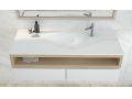Designwastafel, , in minerale hars van massief oppervlak - MUNDI
