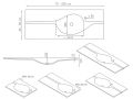 Plan vasque design, en rsine minrale Solid-Surface - MUNDI