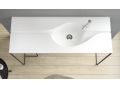 Designwastafel, , in minerale hars van massief oppervlak - MUNDI