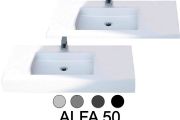 HÃ¥ndvaskeplade, ophÃ¦ngt eller bordplade, i mineralharpiks - ALFA 50