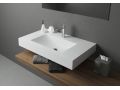 Håndvaskeplade, ophængt eller bordplade, i mineralharpiks - SILON 47