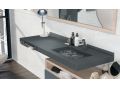 Håndvaskeplade, ophængt eller bordplade, i mineralharpiks - SILON 47