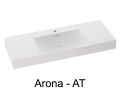 Forfængelighedstop, vægmonteret eller indbygget, i mineralharpiks - ARONA 120