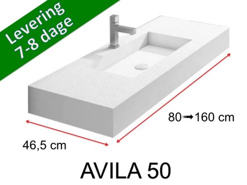 ForfÃ¦ngelighedstop, ophÃ¦ngt eller bordplade, i mineralharpiks - AVILA 160