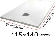 Receveurs de douche - 115 x 140 cm - VULCANO
