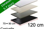 120 cm - Receveur de douche caniveau, avec grille en résine - CANIVELLE