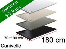 180 cm - Receveur de douche caniveau, avec grille en résine - CANIVELLE