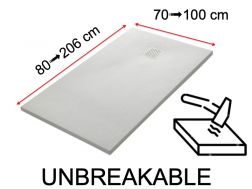 Douchebak, flexibel en onbreekbaar innovatieve technologie - UNBREAKABLE 120