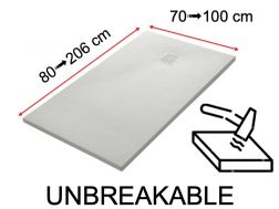 Douchebak, flexibel en onbreekbaar innovatieve technologie - UNBREAKABLE 130