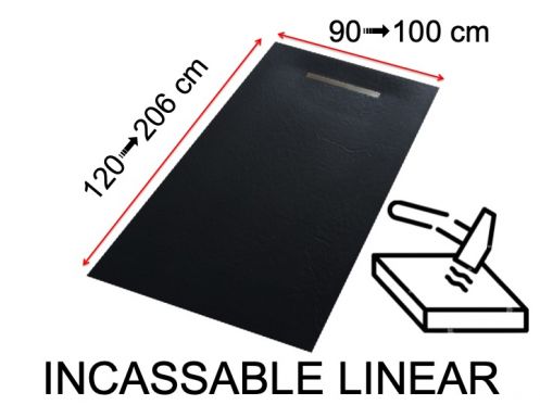 Receveur de douche caniveau, souple et incassable - UNBREAKABLE LINEAR 140