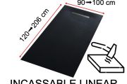 Receveur de douche caniveau, souple et incassable - UNBREAKABLE LINEAR 200
