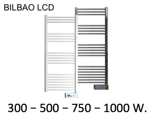 Radiator, designer håndklædevarmer, elektrisk - BILBAO LCD