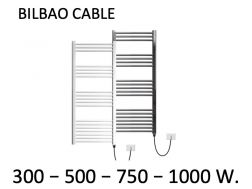 Radiateur, sèche serviettes design, électrique, pour thermostat ambiance - BILBAO CABLE