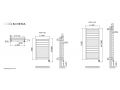 Sche serviettes design, largeur 45 cm, lectrique - CADIX
