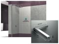 Vast douchescherm, discrete stabilisatorstang - OV-L6 MUR