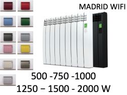 Elektrisk radiator, med forreste spredefinner - MADRID WIFI