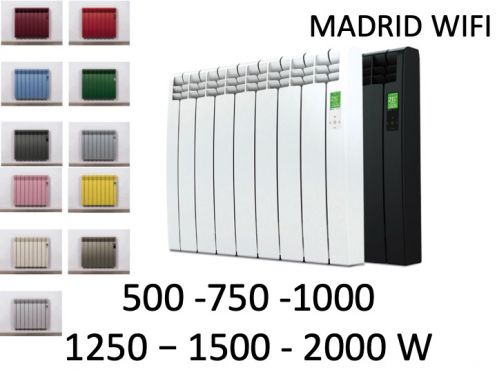 Radiateur lectrique, avec des ailettes de dissipation frontale - MADRID WIFI