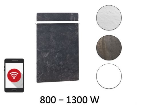 Designer hÃ¥ndklÃ¦detÃ¸rrer, elektrisk, med varmeakkumulator - STONEHENGE WIFI rektangel