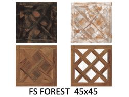 FS FOREST 45x45 - Carrelage à l'aspect bois ancien