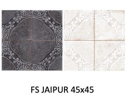 FS JAIPUR 45x45 - Carrelage à l'aspect ancien.