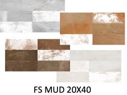 FS MUD 20x40 - Carrelage à l'aspect ancien.
