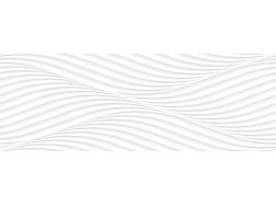 WAVES 30x100 cm - Carrelage mural blanc design