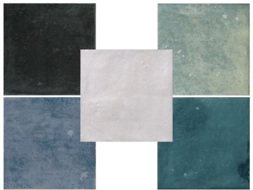 Marlow 11,5x11,5 cm - Carrelage sol et mur, finition vieilli mate