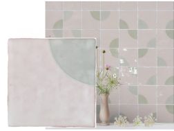 Melody Namoi Patchwork 13x13 cm - Carrelage mural, finition vieilli