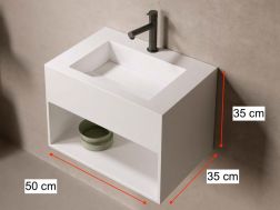 Lave-mains, en Solid-Surface - MINI ARIEL MIDDLE