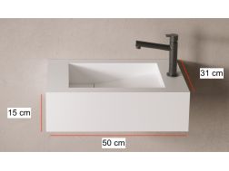Lave-mains, en Solid-Surface - MINI UMBRIEL STANDARD