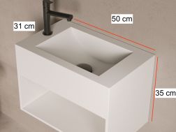 Wastafel, in Solid-Surface - MINI DIONE MIDDLE