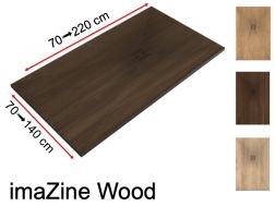 Receveur de douche, impression digitale, effet bois - imaZine WOOD