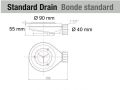 Receveur de douche, impression digitale, effet basalt - imaZine Basalt