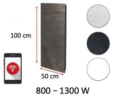 Radiateur design, électrique, à accumulateur de chaleur - STONEHENGE WIFI Vertical